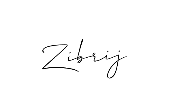 How to make Zibrij name signature. Use Allison_Script style for creating short signs online. This is the latest handwritten sign. Zibrij signature style 2 images and pictures png