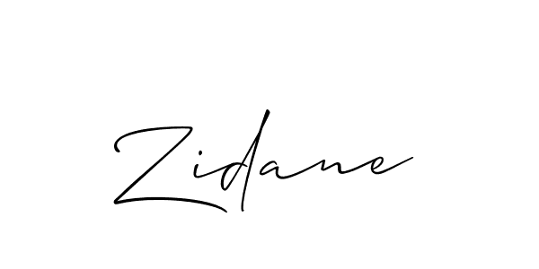 How to make Zidane signature? Allison_Script is a professional autograph style. Create handwritten signature for Zidane name. Zidane signature style 2 images and pictures png