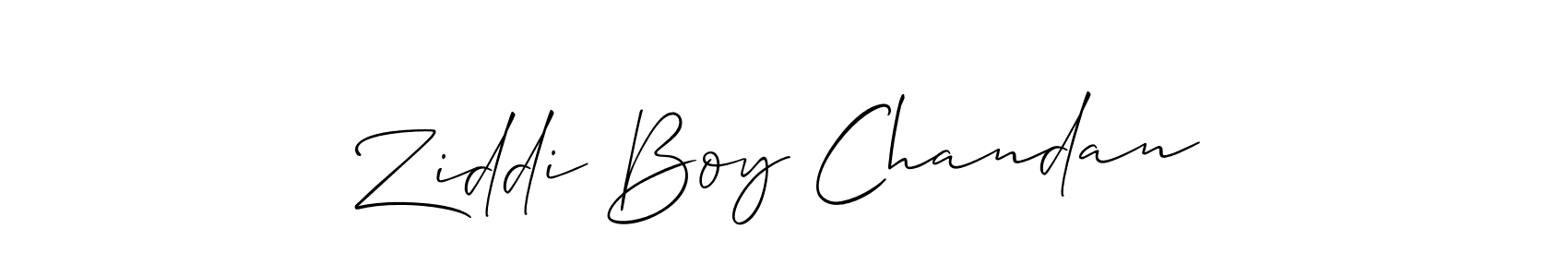 Also You can easily find your signature by using the search form. We will create Ziddi Boy Chandan name handwritten signature images for you free of cost using Allison_Script sign style. Ziddi Boy Chandan signature style 2 images and pictures png