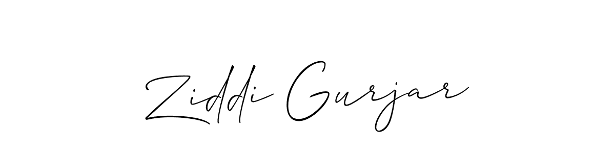Make a short Ziddi Gurjar signature style. Manage your documents anywhere anytime using Allison_Script. Create and add eSignatures, submit forms, share and send files easily. Ziddi Gurjar signature style 2 images and pictures png