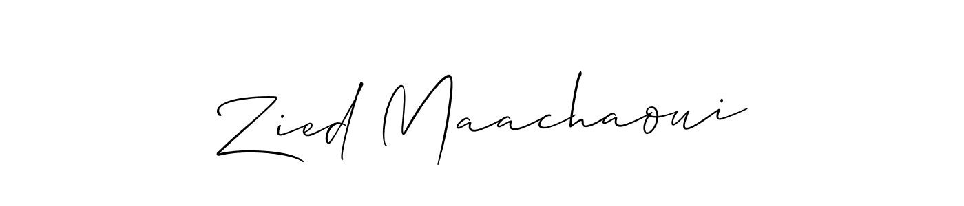 Best and Professional Signature Style for Zied Maachaoui. Allison_Script Best Signature Style Collection. Zied Maachaoui signature style 2 images and pictures png