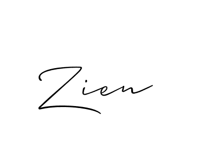 It looks lik you need a new signature style for name Zien. Design unique handwritten (Allison_Script) signature with our free signature maker in just a few clicks. Zien signature style 2 images and pictures png