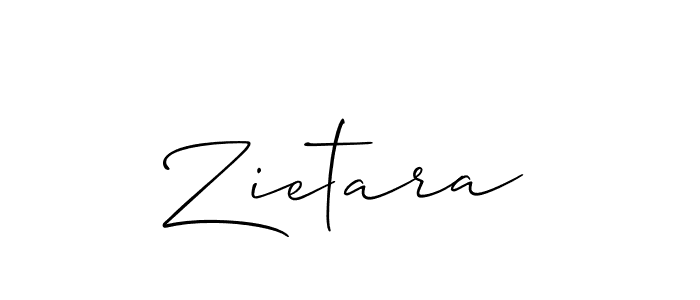 Best and Professional Signature Style for Zietara. Allison_Script Best Signature Style Collection. Zietara signature style 2 images and pictures png