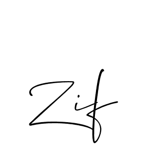Also we have Zif name is the best signature style. Create professional handwritten signature collection using Allison_Script autograph style. Zif signature style 2 images and pictures png