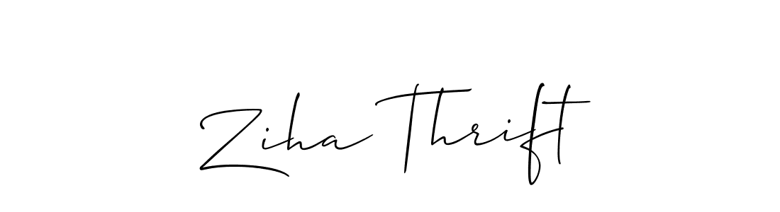 This is the best signature style for the Ziha Thrift name. Also you like these signature font (Allison_Script). Mix name signature. Ziha Thrift signature style 2 images and pictures png