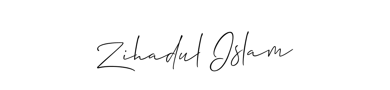 This is the best signature style for the Zihadul Islam name. Also you like these signature font (Allison_Script). Mix name signature. Zihadul Islam signature style 2 images and pictures png