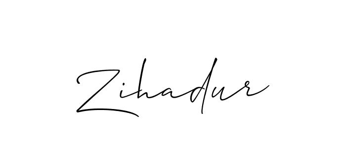 You can use this online signature creator to create a handwritten signature for the name Zihadur. This is the best online autograph maker. Zihadur signature style 2 images and pictures png