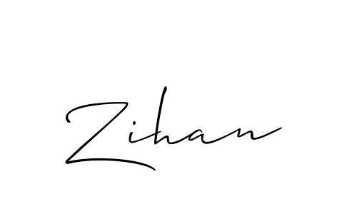 Similarly Allison_Script is the best handwritten signature design. Signature creator online .You can use it as an online autograph creator for name Zihan. Zihan signature style 2 images and pictures png