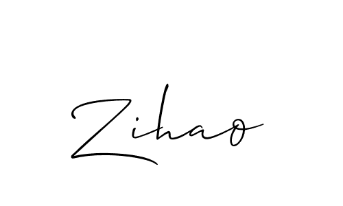 Make a beautiful signature design for name Zihao. Use this online signature maker to create a handwritten signature for free. Zihao signature style 2 images and pictures png