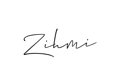 if you are searching for the best signature style for your name Zihmi. so please give up your signature search. here we have designed multiple signature styles  using Allison_Script. Zihmi signature style 2 images and pictures png