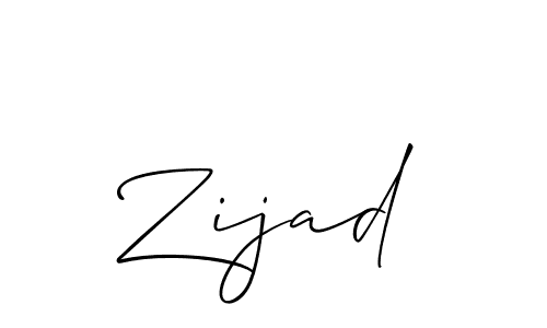 Also we have Zijad name is the best signature style. Create professional handwritten signature collection using Allison_Script autograph style. Zijad signature style 2 images and pictures png