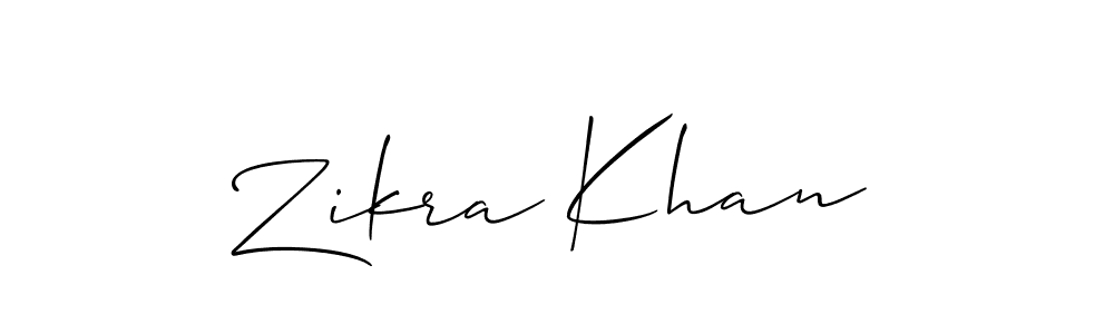 Once you've used our free online signature maker to create your best signature Allison_Script style, it's time to enjoy all of the benefits that Zikra Khan name signing documents. Zikra Khan signature style 2 images and pictures png