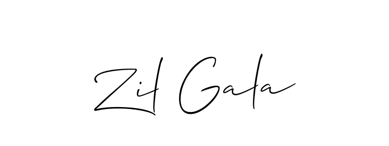 Make a short Zil Gala signature style. Manage your documents anywhere anytime using Allison_Script. Create and add eSignatures, submit forms, share and send files easily. Zil Gala signature style 2 images and pictures png