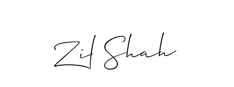 if you are searching for the best signature style for your name Zil Shah. so please give up your signature search. here we have designed multiple signature styles  using Allison_Script. Zil Shah signature style 2 images and pictures png