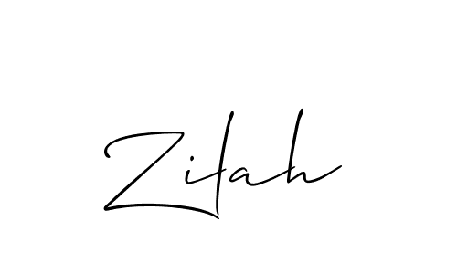 Also we have Zilah name is the best signature style. Create professional handwritten signature collection using Allison_Script autograph style. Zilah signature style 2 images and pictures png