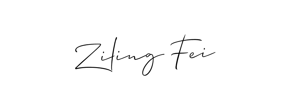 You can use this online signature creator to create a handwritten signature for the name Ziling Fei. This is the best online autograph maker. Ziling Fei signature style 2 images and pictures png