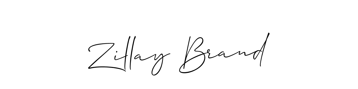How to Draw Zillay Brand signature style? Allison_Script is a latest design signature styles for name Zillay Brand. Zillay Brand signature style 2 images and pictures png