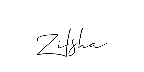 You should practise on your own different ways (Allison_Script) to write your name (Zilsha) in signature. don't let someone else do it for you. Zilsha signature style 2 images and pictures png