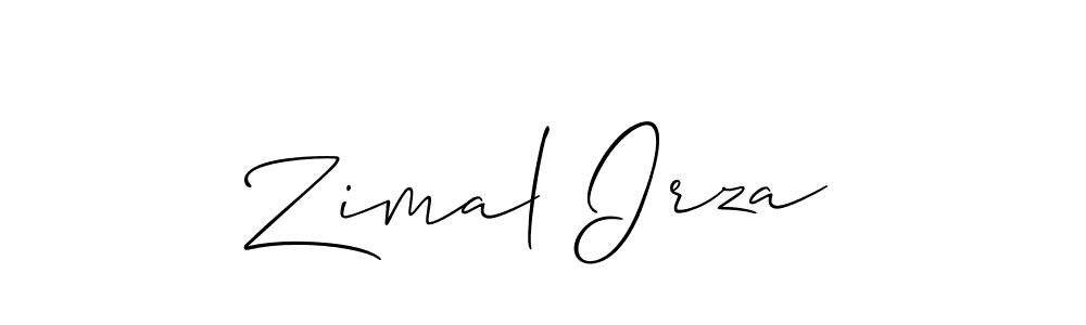Allison_Script is a professional signature style that is perfect for those who want to add a touch of class to their signature. It is also a great choice for those who want to make their signature more unique. Get Zimal Irza name to fancy signature for free. Zimal Irza signature style 2 images and pictures png