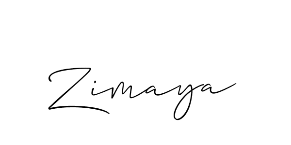 Zimaya stylish signature style. Best Handwritten Sign (Allison_Script) for my name. Handwritten Signature Collection Ideas for my name Zimaya. Zimaya signature style 2 images and pictures png