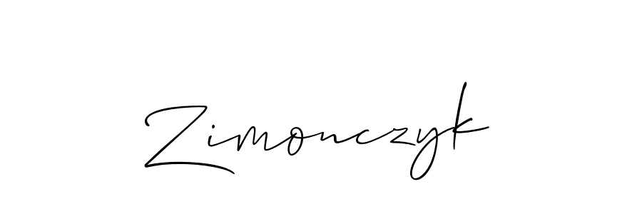 The best way (Allison_Script) to make a short signature is to pick only two or three words in your name. The name Zimonczyk include a total of six letters. For converting this name. Zimonczyk signature style 2 images and pictures png