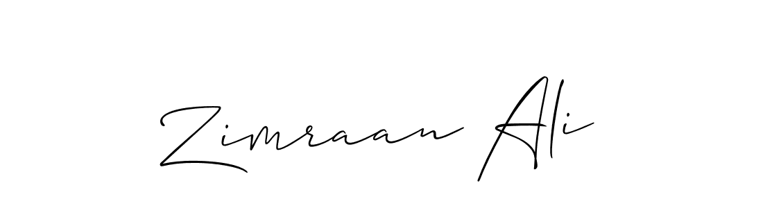 Also You can easily find your signature by using the search form. We will create Zimraan Ali name handwritten signature images for you free of cost using Allison_Script sign style. Zimraan Ali signature style 2 images and pictures png