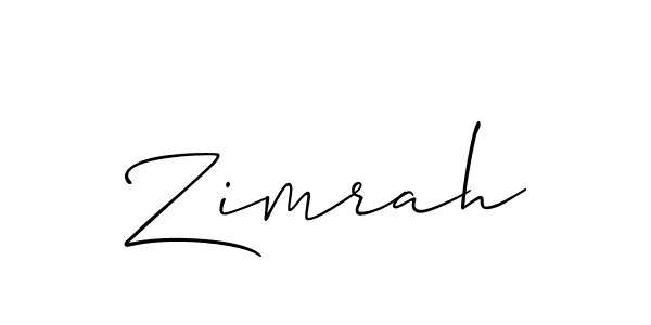 Once you've used our free online signature maker to create your best signature Allison_Script style, it's time to enjoy all of the benefits that Zimrah name signing documents. Zimrah signature style 2 images and pictures png