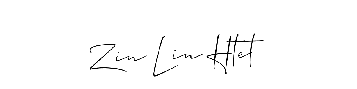 The best way (Allison_Script) to make a short signature is to pick only two or three words in your name. The name Zin Lin Htet include a total of six letters. For converting this name. Zin Lin Htet signature style 2 images and pictures png