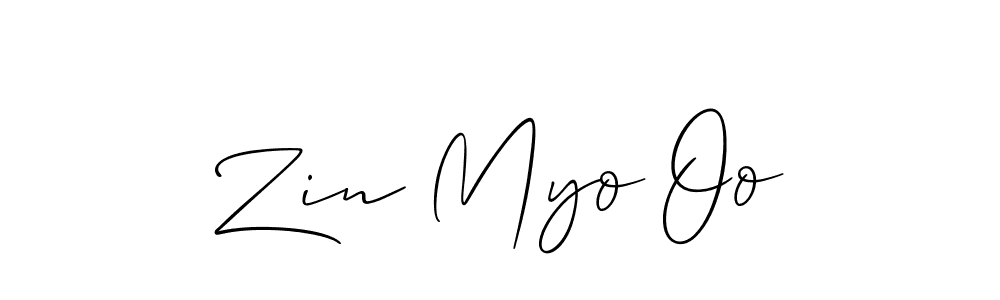 Design your own signature with our free online signature maker. With this signature software, you can create a handwritten (Allison_Script) signature for name Zin Myo Oo. Zin Myo Oo signature style 2 images and pictures png
