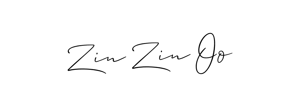 Create a beautiful signature design for name Zin Zin Oo. With this signature (Allison_Script) fonts, you can make a handwritten signature for free. Zin Zin Oo signature style 2 images and pictures png