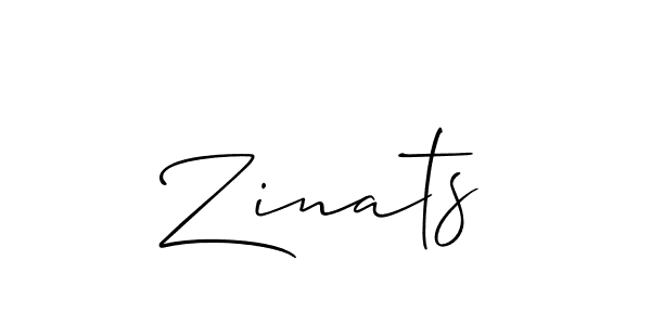 Similarly Allison_Script is the best handwritten signature design. Signature creator online .You can use it as an online autograph creator for name Zinats. Zinats signature style 2 images and pictures png