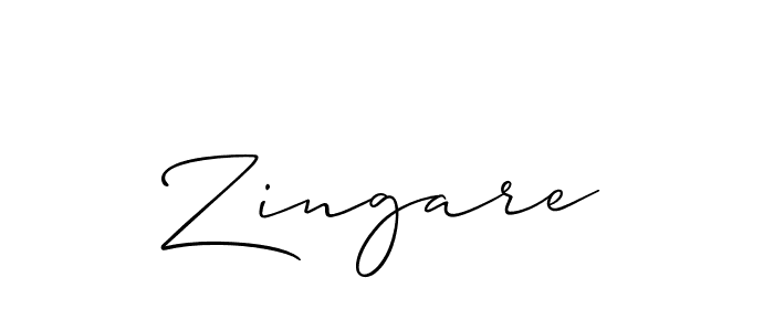 Also we have Zingare name is the best signature style. Create professional handwritten signature collection using Allison_Script autograph style. Zingare signature style 2 images and pictures png