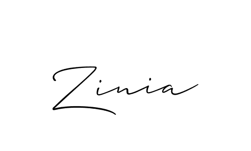 Make a short Zinia signature style. Manage your documents anywhere anytime using Allison_Script. Create and add eSignatures, submit forms, share and send files easily. Zinia signature style 2 images and pictures png
