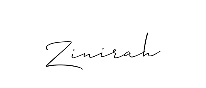 Zinirah stylish signature style. Best Handwritten Sign (Allison_Script) for my name. Handwritten Signature Collection Ideas for my name Zinirah. Zinirah signature style 2 images and pictures png