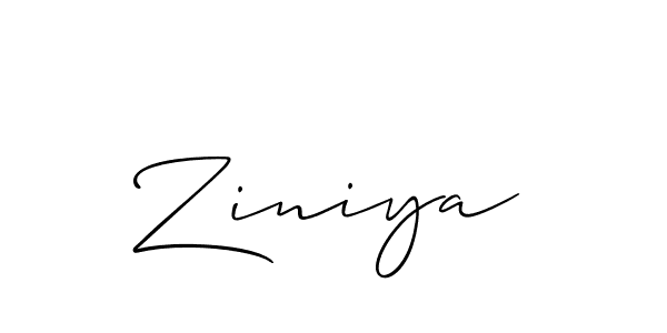 Also You can easily find your signature by using the search form. We will create Ziniya name handwritten signature images for you free of cost using Allison_Script sign style. Ziniya signature style 2 images and pictures png