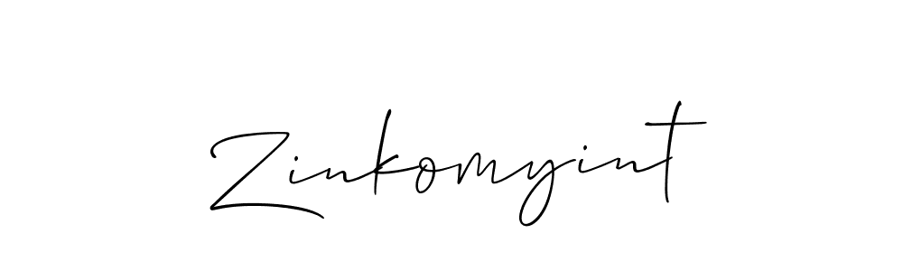 The best way (Allison_Script) to make a short signature is to pick only two or three words in your name. The name Zinkomyint include a total of six letters. For converting this name. Zinkomyint signature style 2 images and pictures png