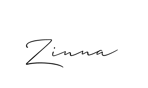 Best and Professional Signature Style for Zinna. Allison_Script Best Signature Style Collection. Zinna signature style 2 images and pictures png