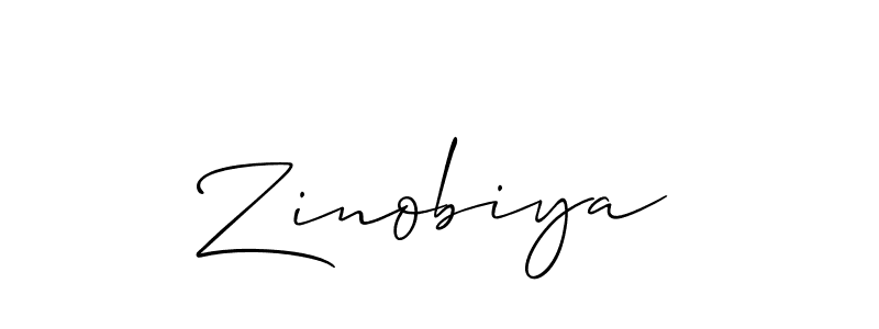 The best way (Allison_Script) to make a short signature is to pick only two or three words in your name. The name Zinobiya include a total of six letters. For converting this name. Zinobiya signature style 2 images and pictures png