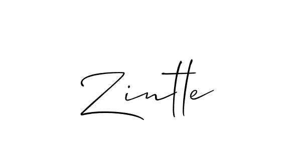 Best and Professional Signature Style for Zintle. Allison_Script Best Signature Style Collection. Zintle signature style 2 images and pictures png