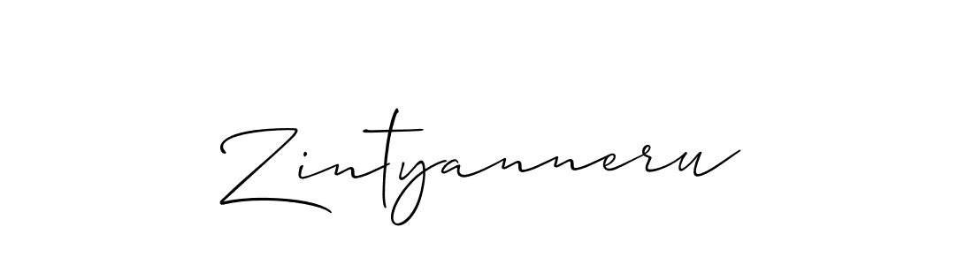 Design your own signature with our free online signature maker. With this signature software, you can create a handwritten (Allison_Script) signature for name Zintyanneru. Zintyanneru signature style 2 images and pictures png