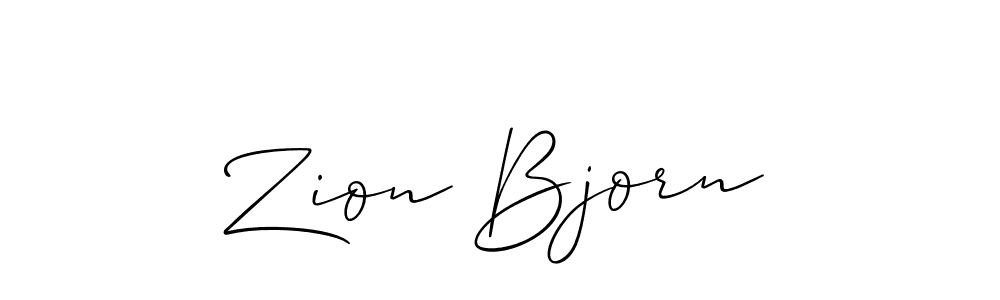 Similarly Allison_Script is the best handwritten signature design. Signature creator online .You can use it as an online autograph creator for name Zion Bjorn. Zion Bjorn signature style 2 images and pictures png