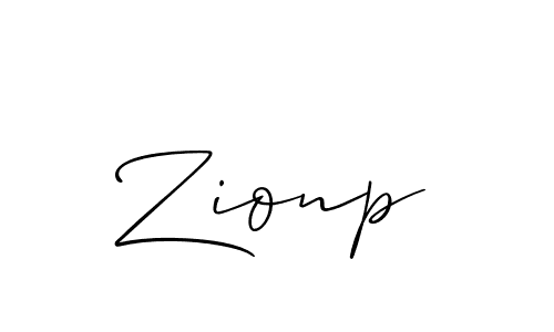 Zionp stylish signature style. Best Handwritten Sign (Allison_Script) for my name. Handwritten Signature Collection Ideas for my name Zionp. Zionp signature style 2 images and pictures png