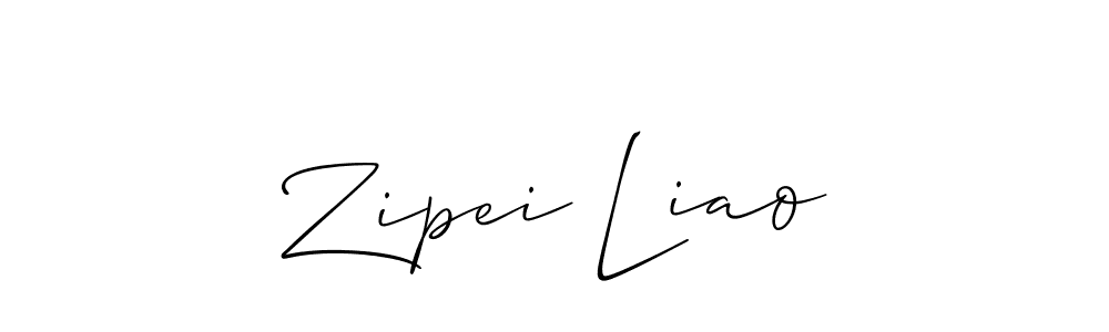 Once you've used our free online signature maker to create your best signature Allison_Script style, it's time to enjoy all of the benefits that Zipei Liao name signing documents. Zipei Liao signature style 2 images and pictures png