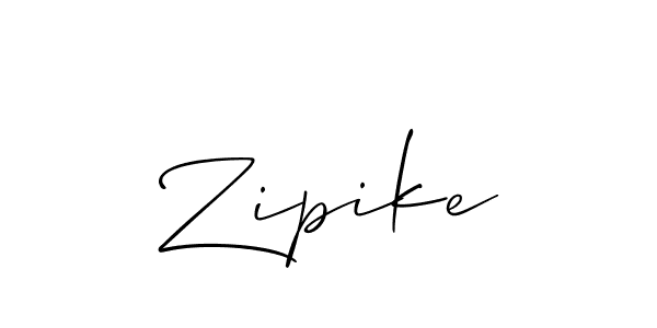 if you are searching for the best signature style for your name Zipike. so please give up your signature search. here we have designed multiple signature styles  using Allison_Script. Zipike signature style 2 images and pictures png