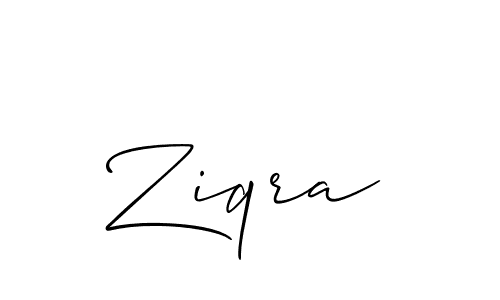 Create a beautiful signature design for name Ziqra. With this signature (Allison_Script) fonts, you can make a handwritten signature for free. Ziqra signature style 2 images and pictures png