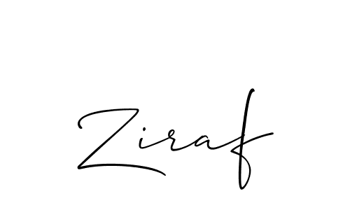 The best way (Allison_Script) to make a short signature is to pick only two or three words in your name. The name Ziraf include a total of six letters. For converting this name. Ziraf signature style 2 images and pictures png
