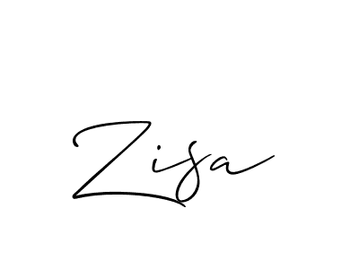 Allison_Script is a professional signature style that is perfect for those who want to add a touch of class to their signature. It is also a great choice for those who want to make their signature more unique. Get Zisa name to fancy signature for free. Zisa signature style 2 images and pictures png
