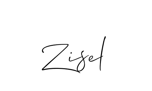 Also we have Zisel name is the best signature style. Create professional handwritten signature collection using Allison_Script autograph style. Zisel signature style 2 images and pictures png