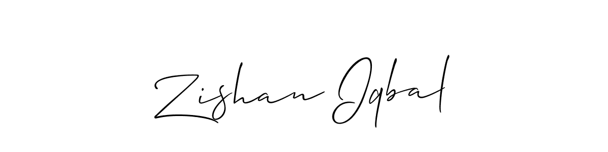 Also You can easily find your signature by using the search form. We will create Zishan Iqbal name handwritten signature images for you free of cost using Allison_Script sign style. Zishan Iqbal signature style 2 images and pictures png