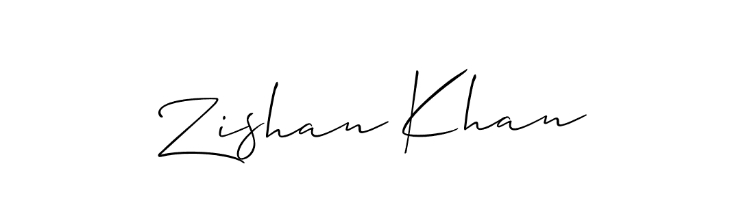 The best way (Allison_Script) to make a short signature is to pick only two or three words in your name. The name Zishan Khan include a total of six letters. For converting this name. Zishan Khan signature style 2 images and pictures png